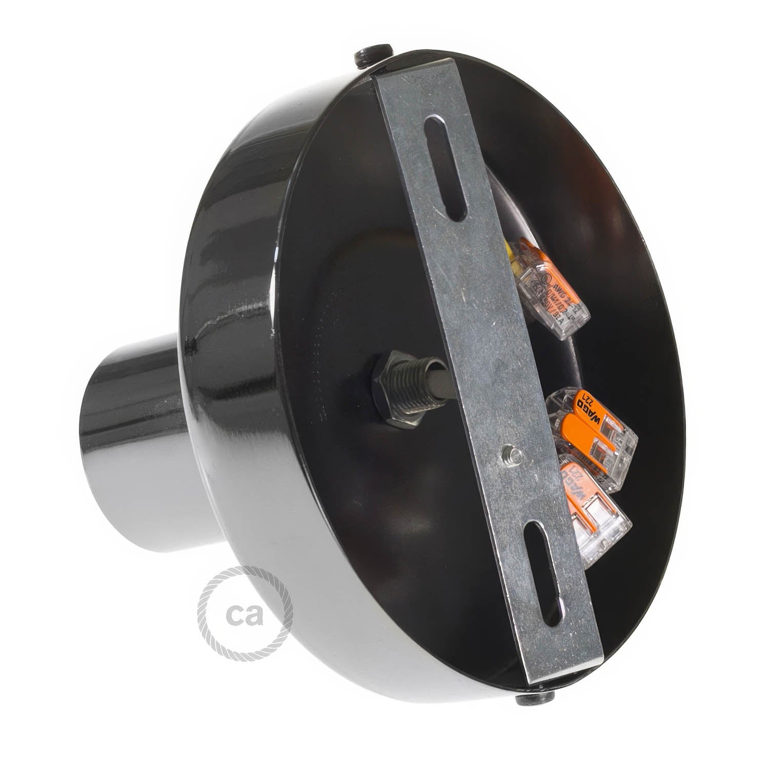 Fermaluce Metal,wall or ceiling flush light - Black pearl