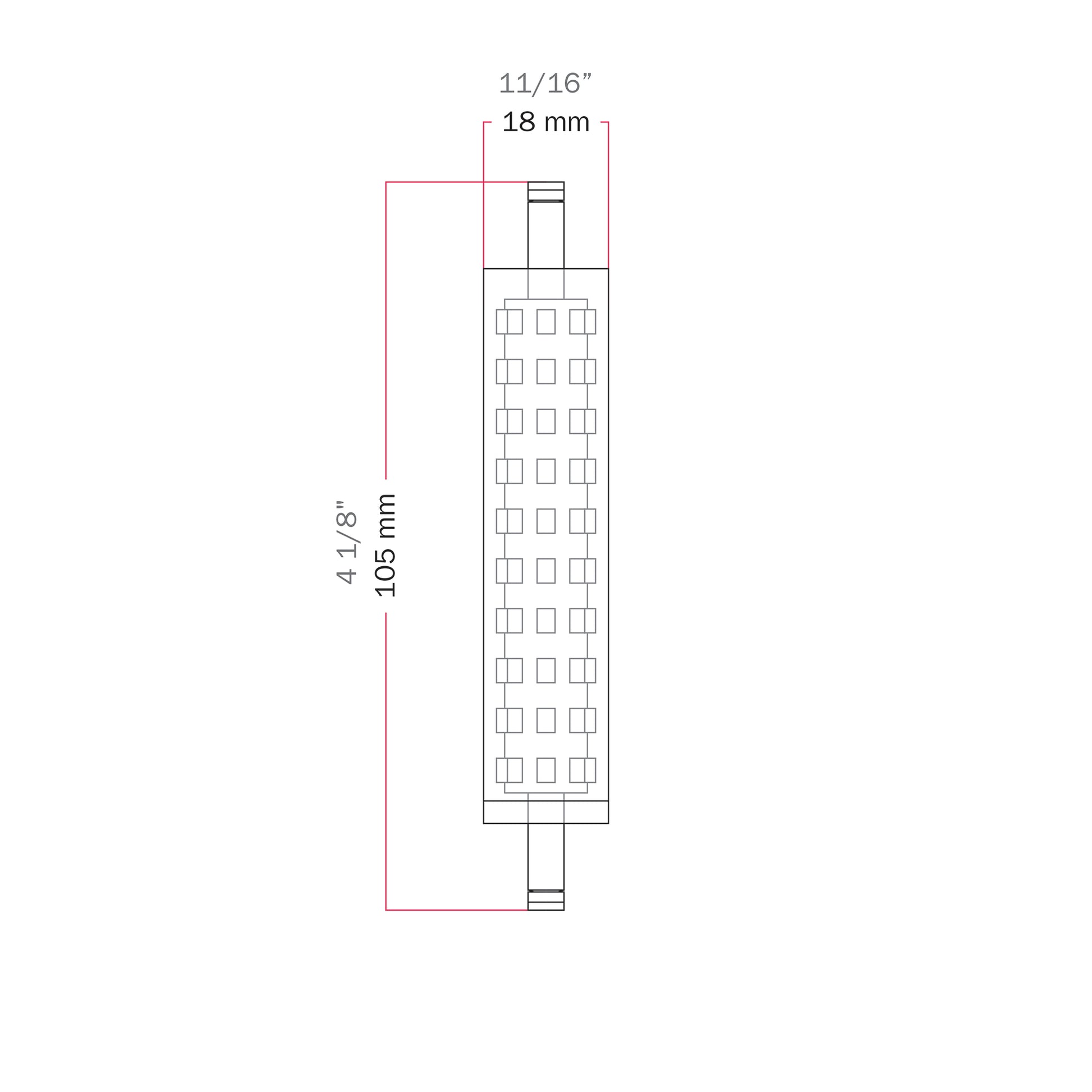 Lampadina modulo LED 24V 2W - Marina