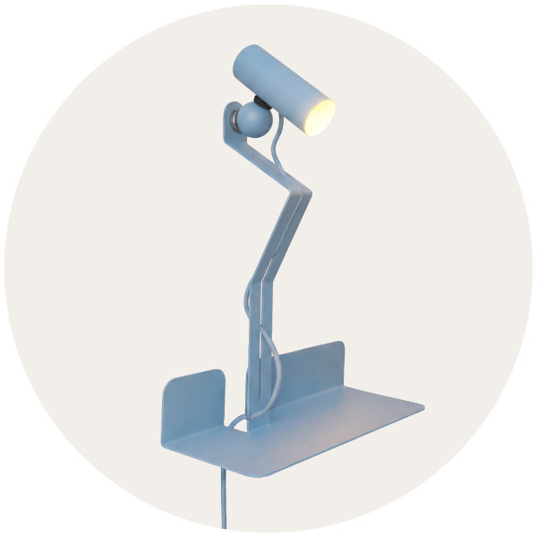 Lamps with shelf