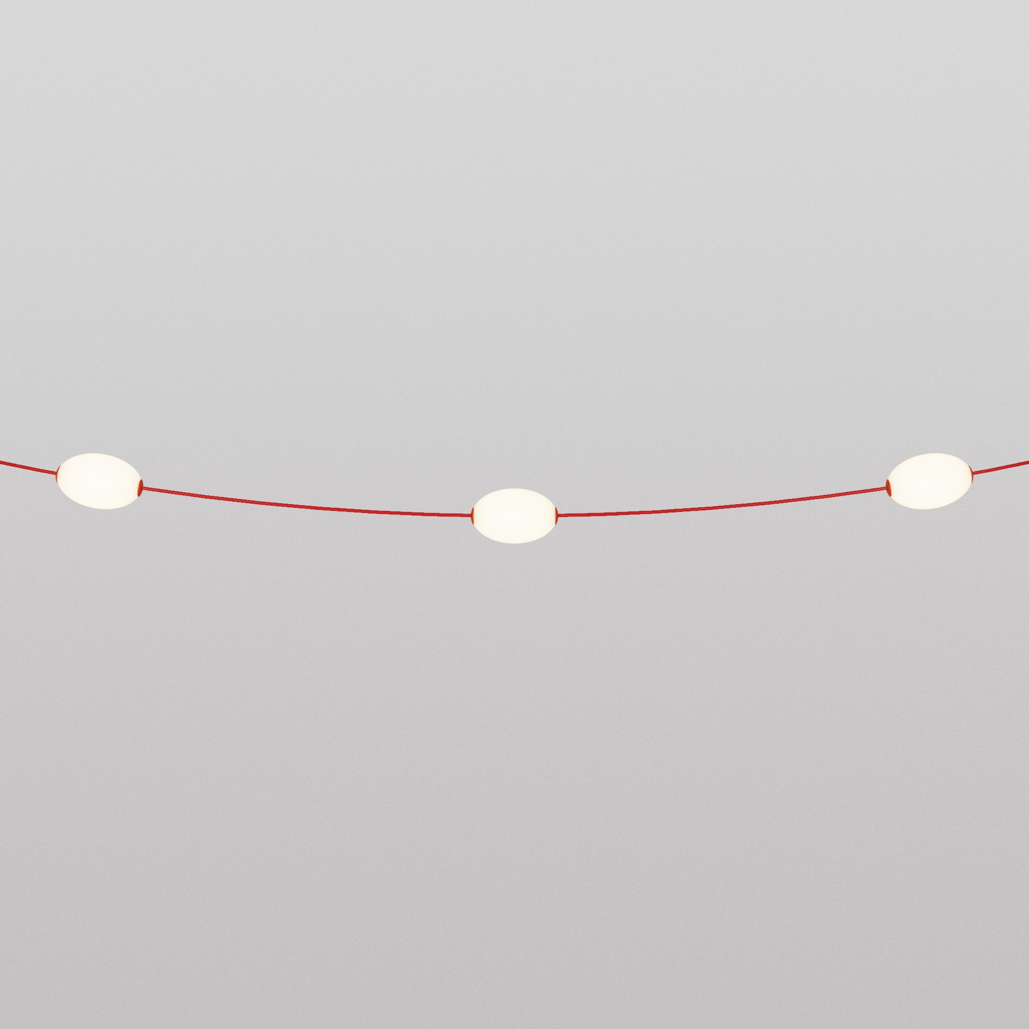 Outdoor 3-Light String Light fro wet locations Starfish Red, Power supply with US plug - Marina3