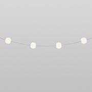 Outdoor 4-Light String Light for wet locations Desert Brown, Power supply with US plug - Marina4 Cherry