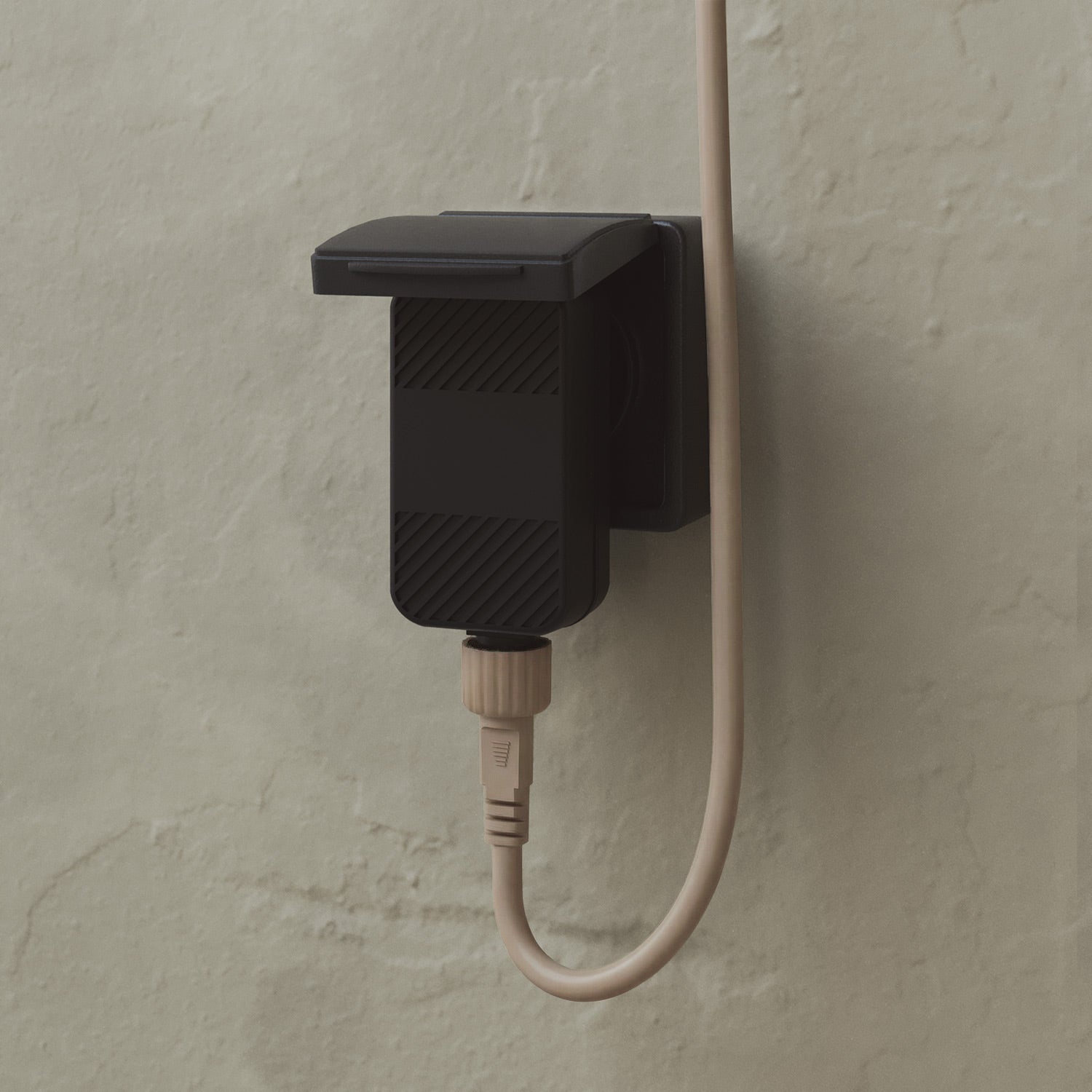 Outdoor 4-Light String Light for wet locations Desert Brown, Power supply with US plug - Marina4 Cherry