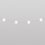 Outdoor 4-Light String Light for wet locations Gray, Power supply with US plug - Marina4 Cherry