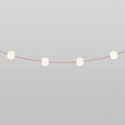Outdoor 4-Light String Light for wet locations Starfish Red, Power supply with US plug - Marina4 Cherry