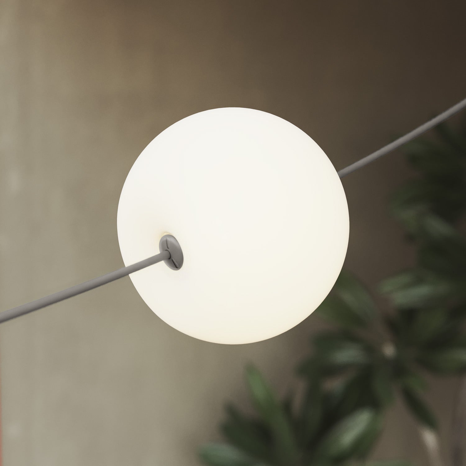 Outdoor 4-Light String Light for wet locations Gray, Power supply with US plug - Marina4 Cherry