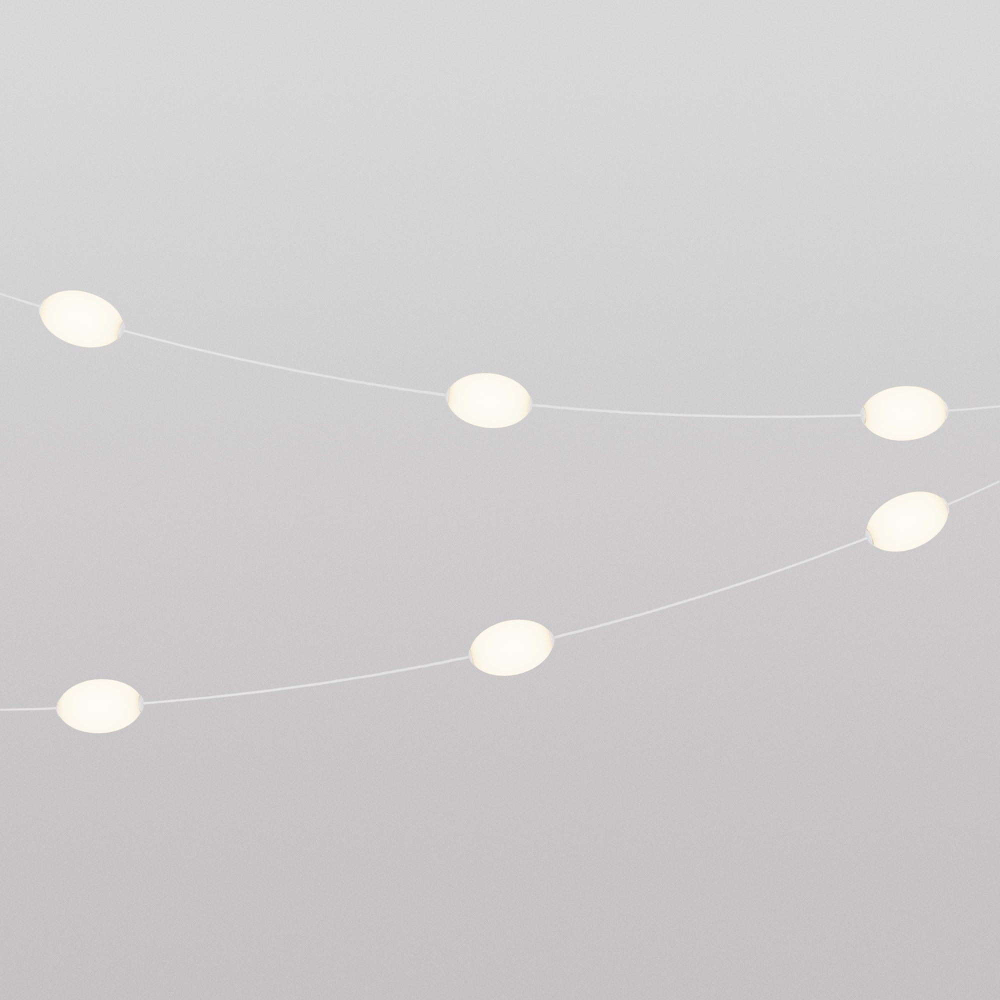Outdoor 6-Light String Light for wet locations White Sand, Power supply with US plug - Marina6