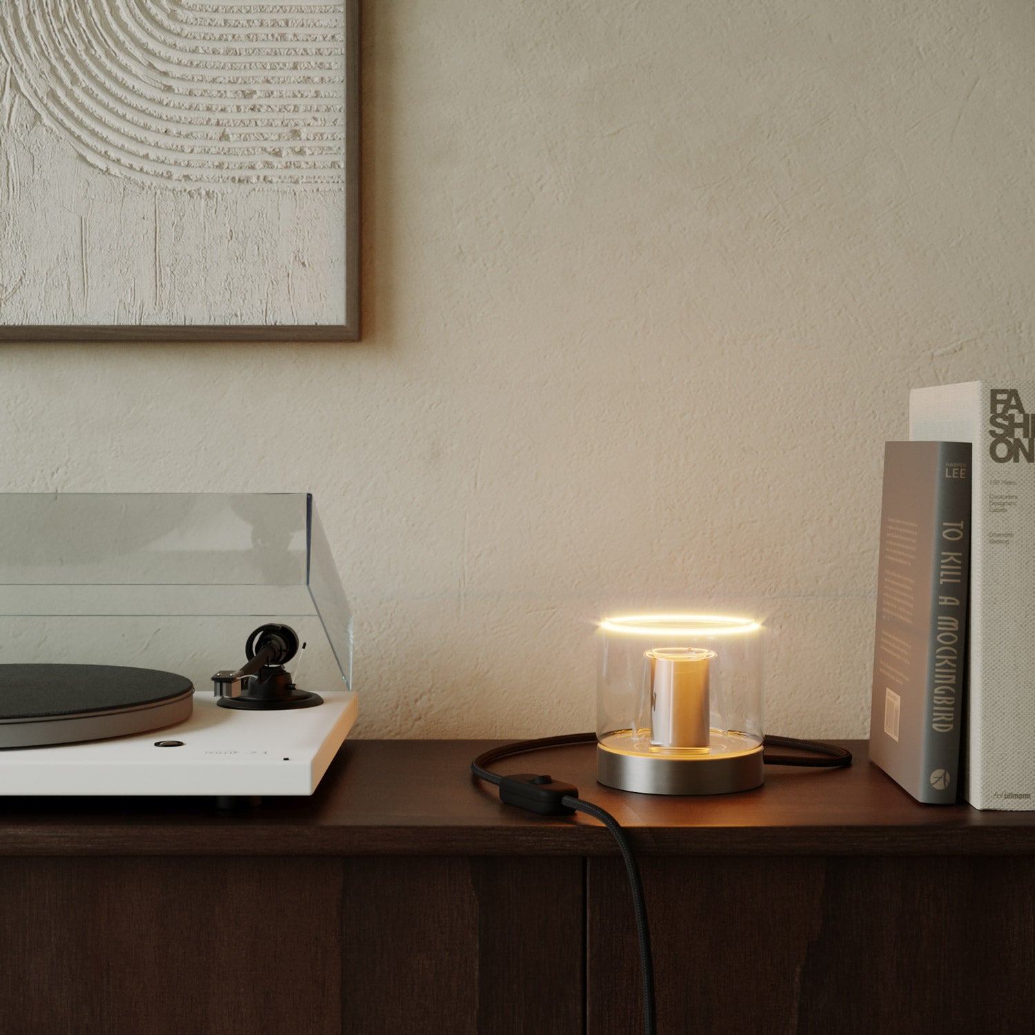 Posaluce Ghost table lamp - Brushed titanium