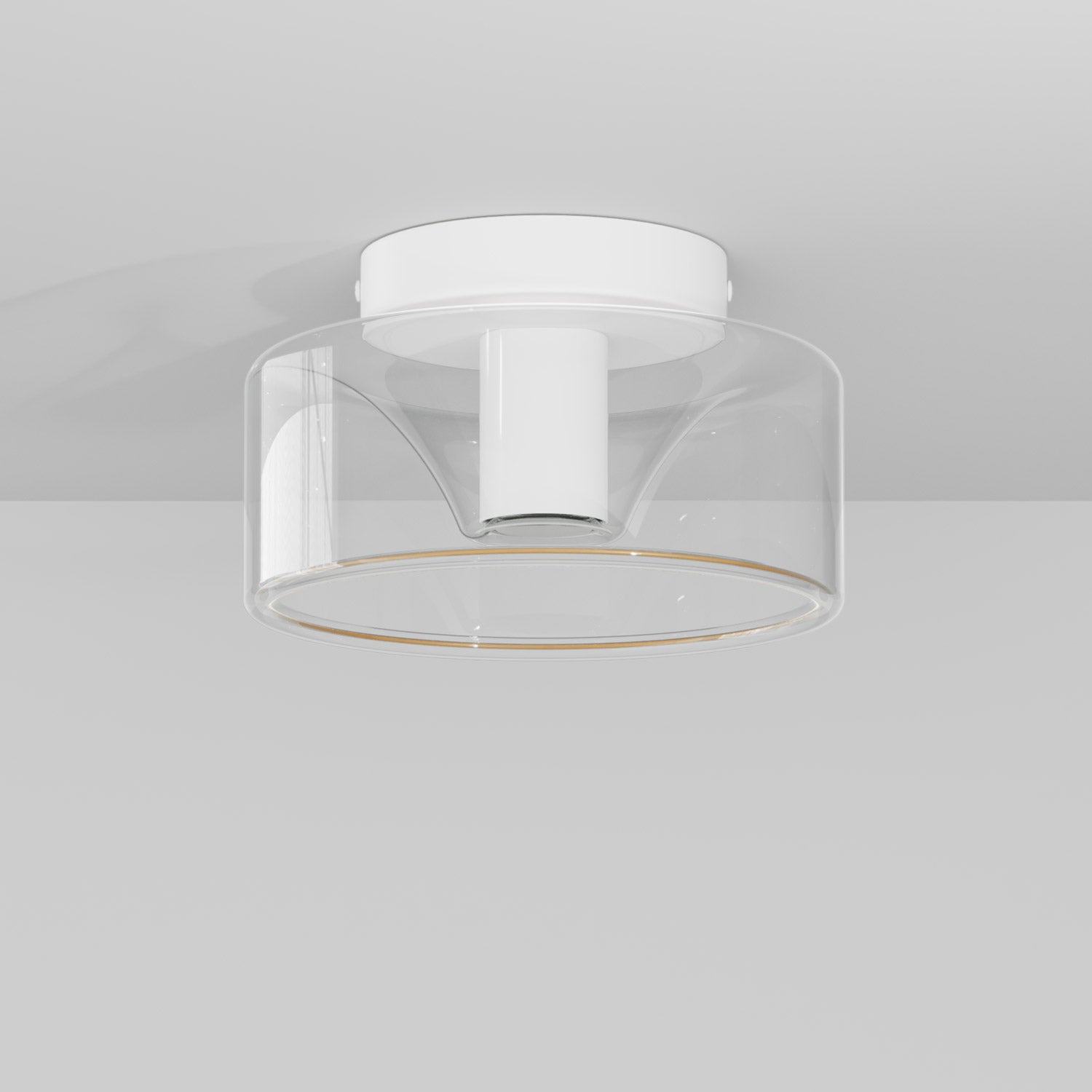 Fermaluce wall lamp Matt white with G02 bulb