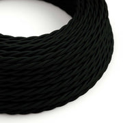 Black Rayon covered Twisted electric cable - TM04