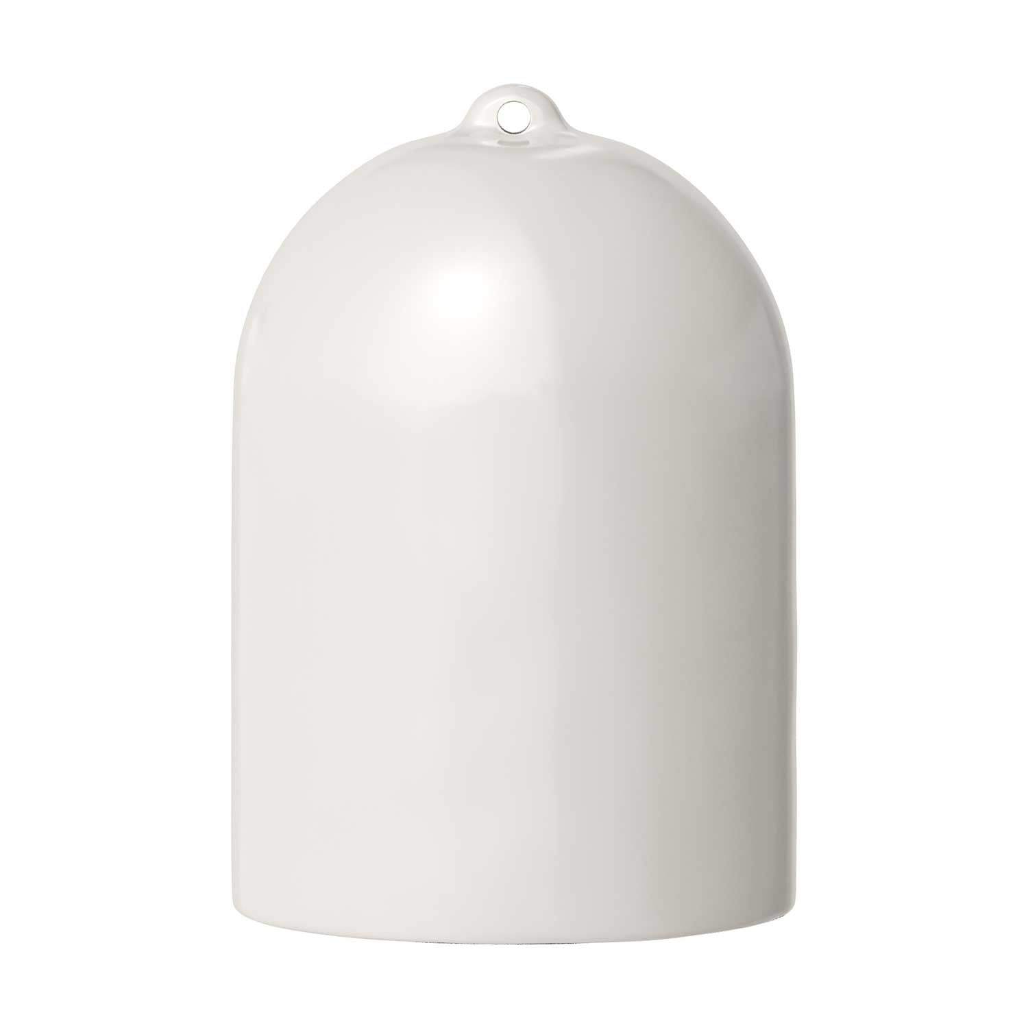 Campana Mini, paralume XS in ceramica per sospensione - Made in Italy - Bianco lucido