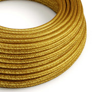 Cloth Covered Wire - Gold Glitter RL05 - UL Listed