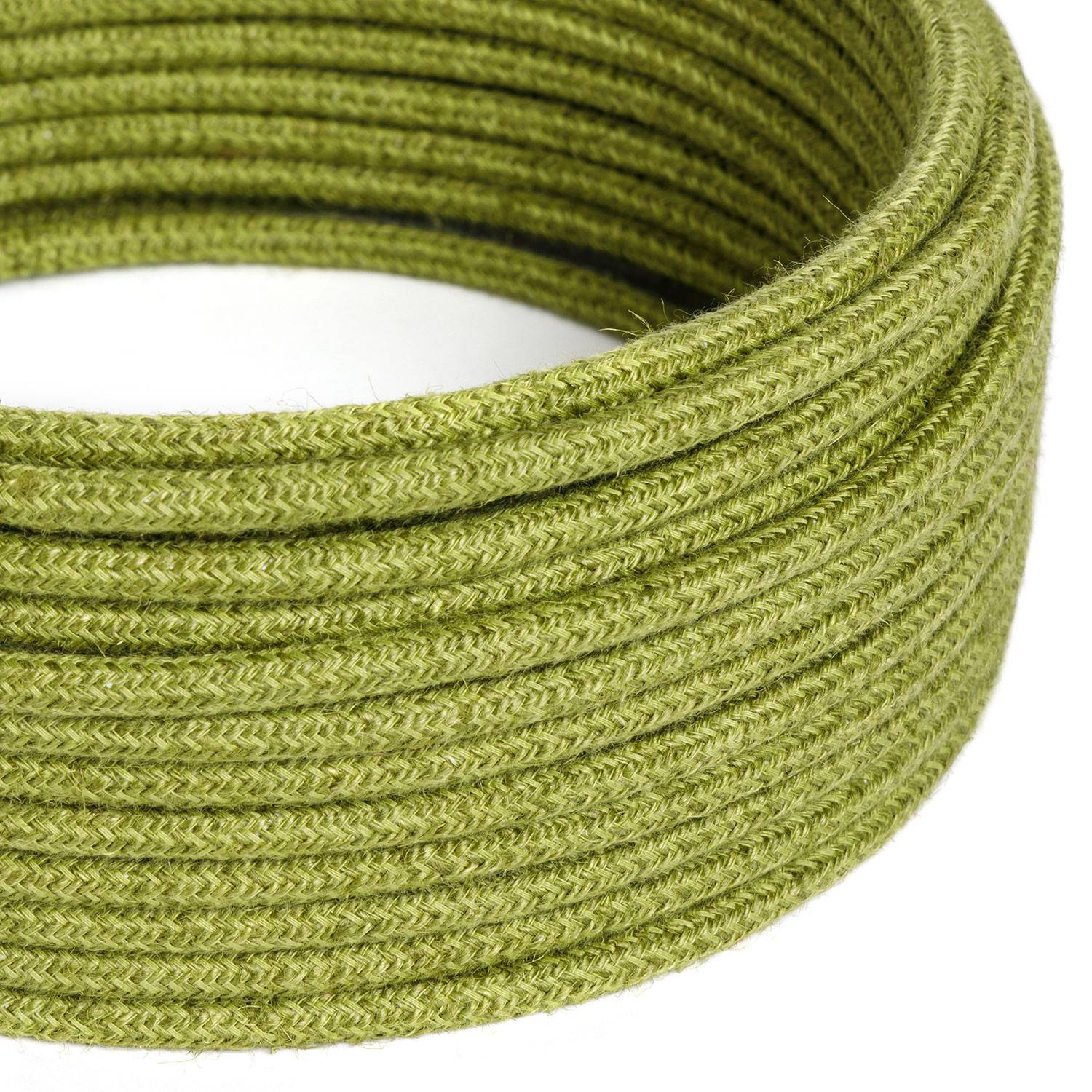 Cloth Covered Wire - Jute Green Hay RN23 - UL Listed