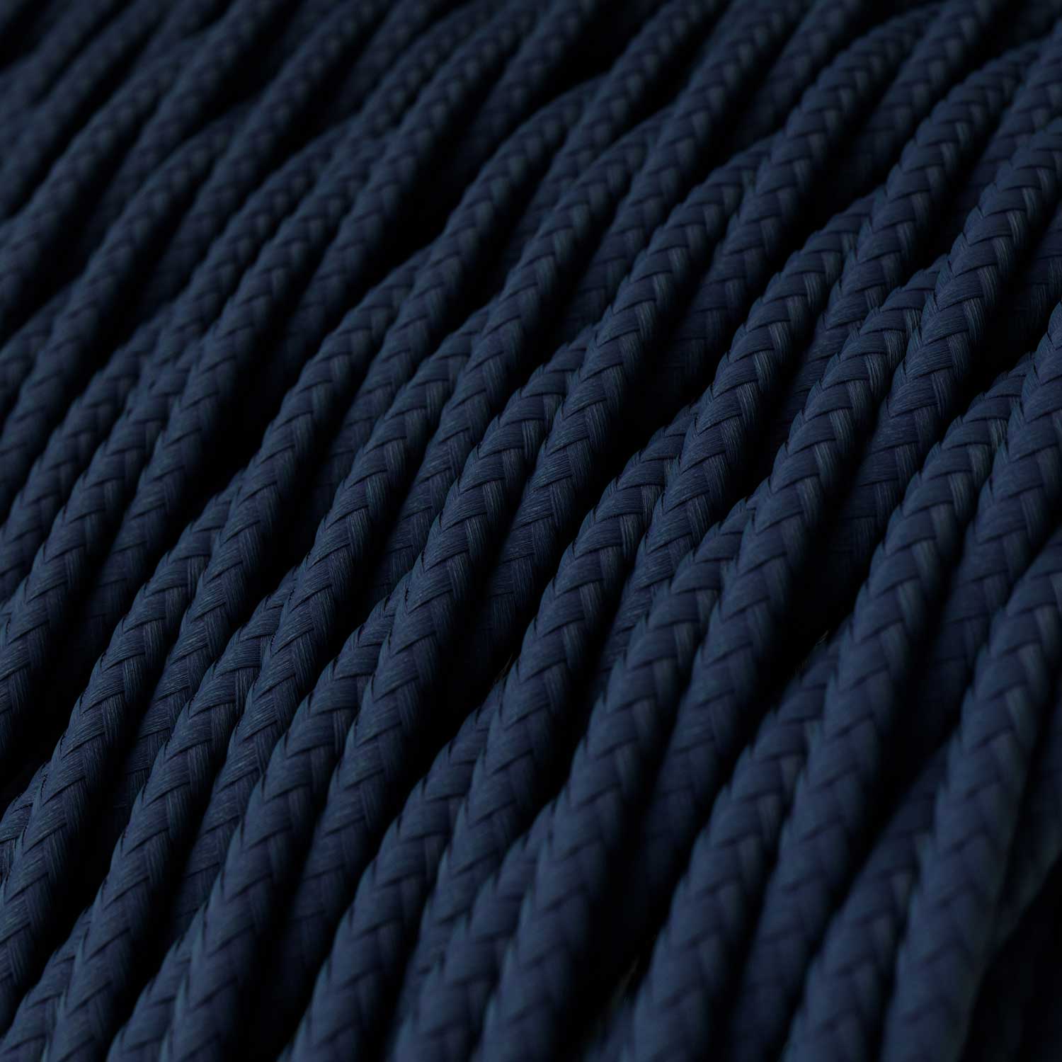 Dark Blue Rayon covered Twisted electric cable - TM20