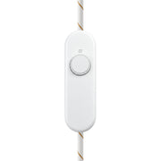 Dimmer universale per lampade da tavolo con pulsante rotativo per lampadine LED e incandescenza - Bianco