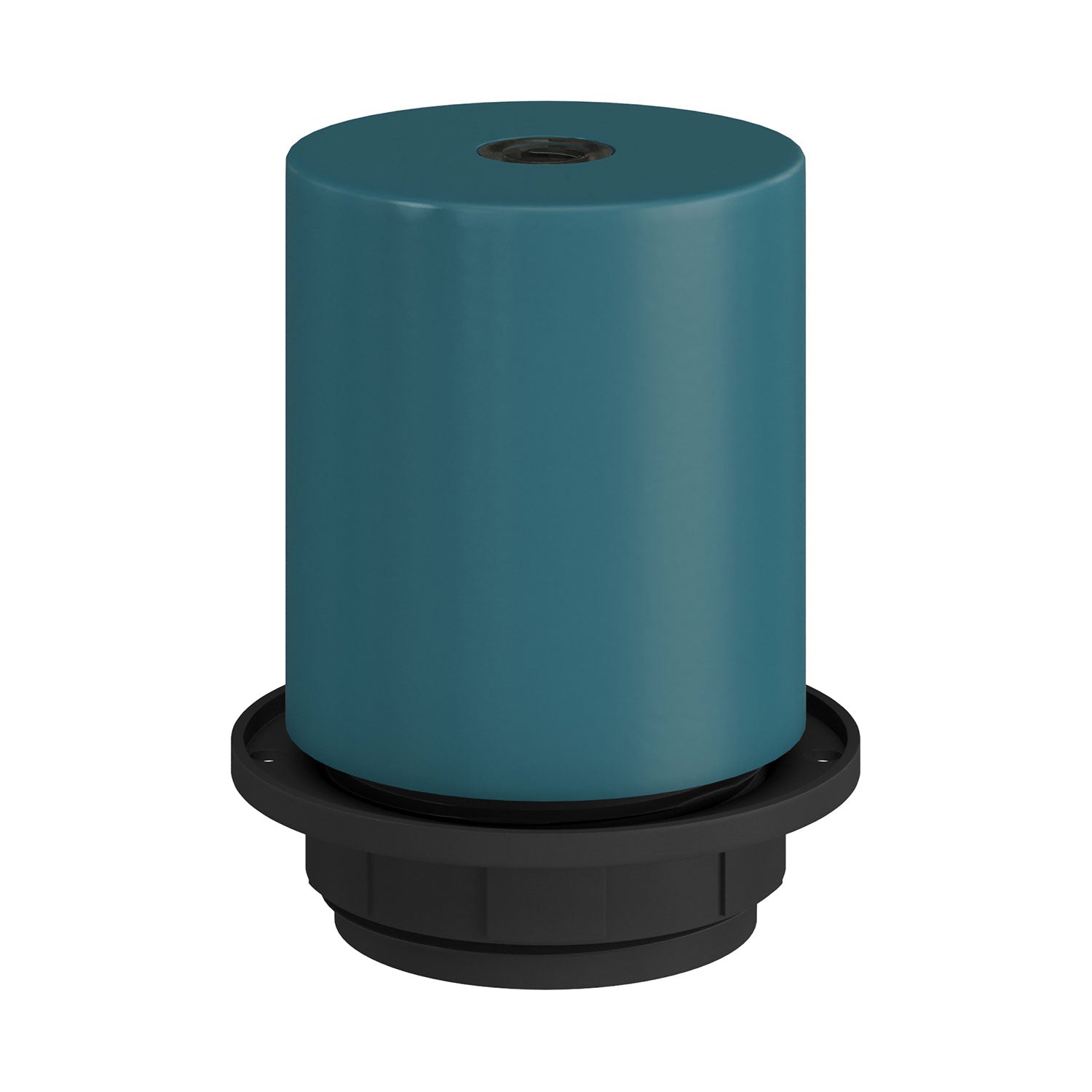 E26 semi-threaded metal socket kit with concealed cable clamp - Petrol