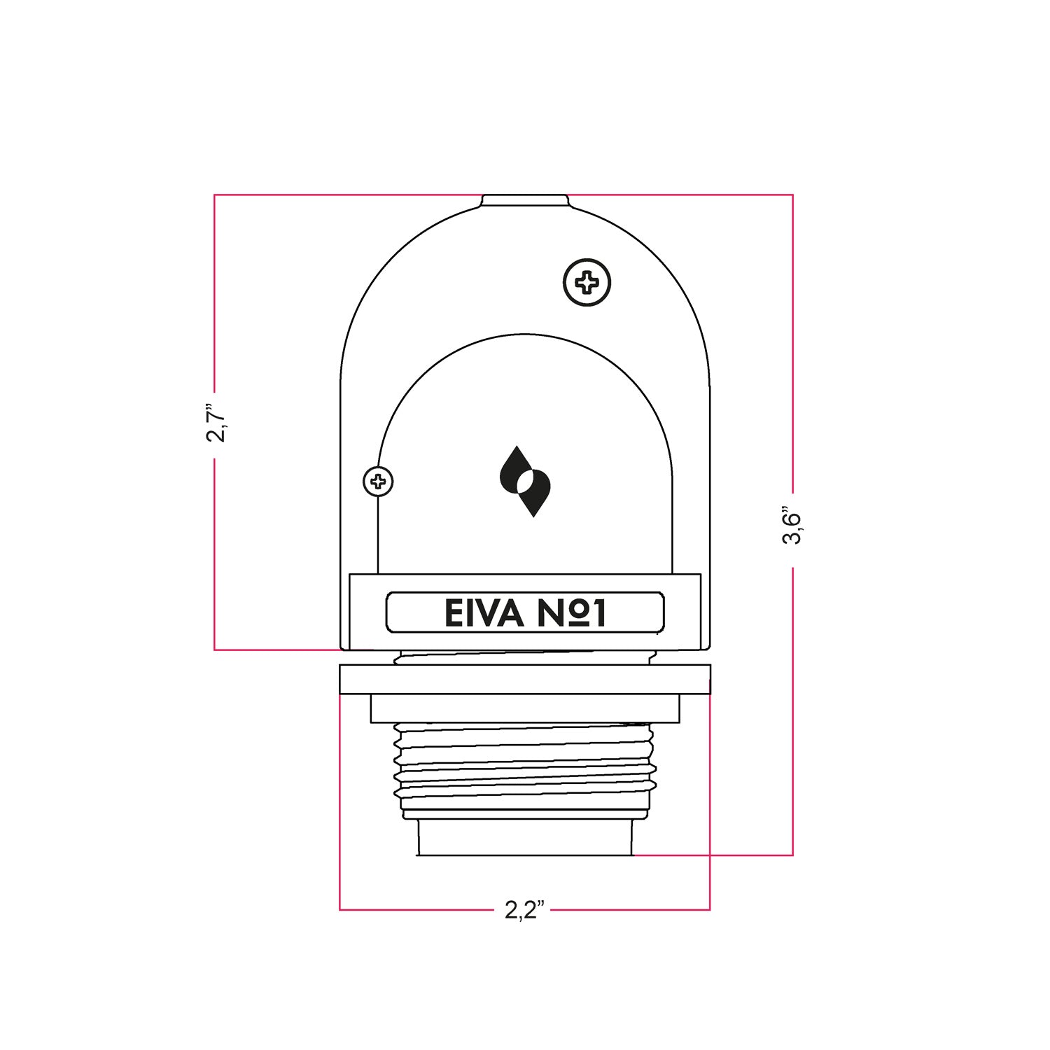 EIVA, the E26 socket suitable for wet locations - White