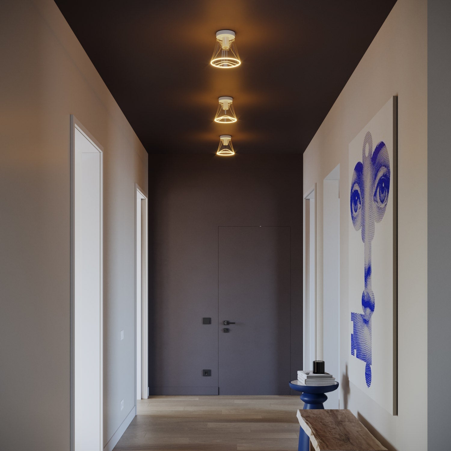 Fermaluce wall lamp Matt white with G01 bulb - Creative Cables