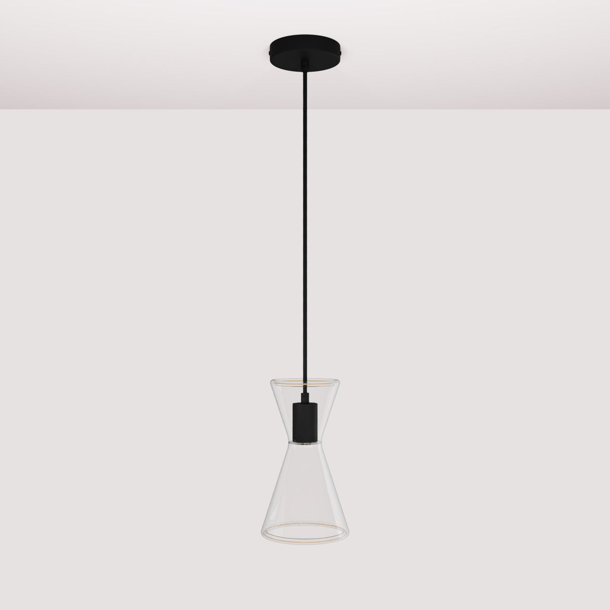 Ghost Double Cone Pendant Lamp - Black
