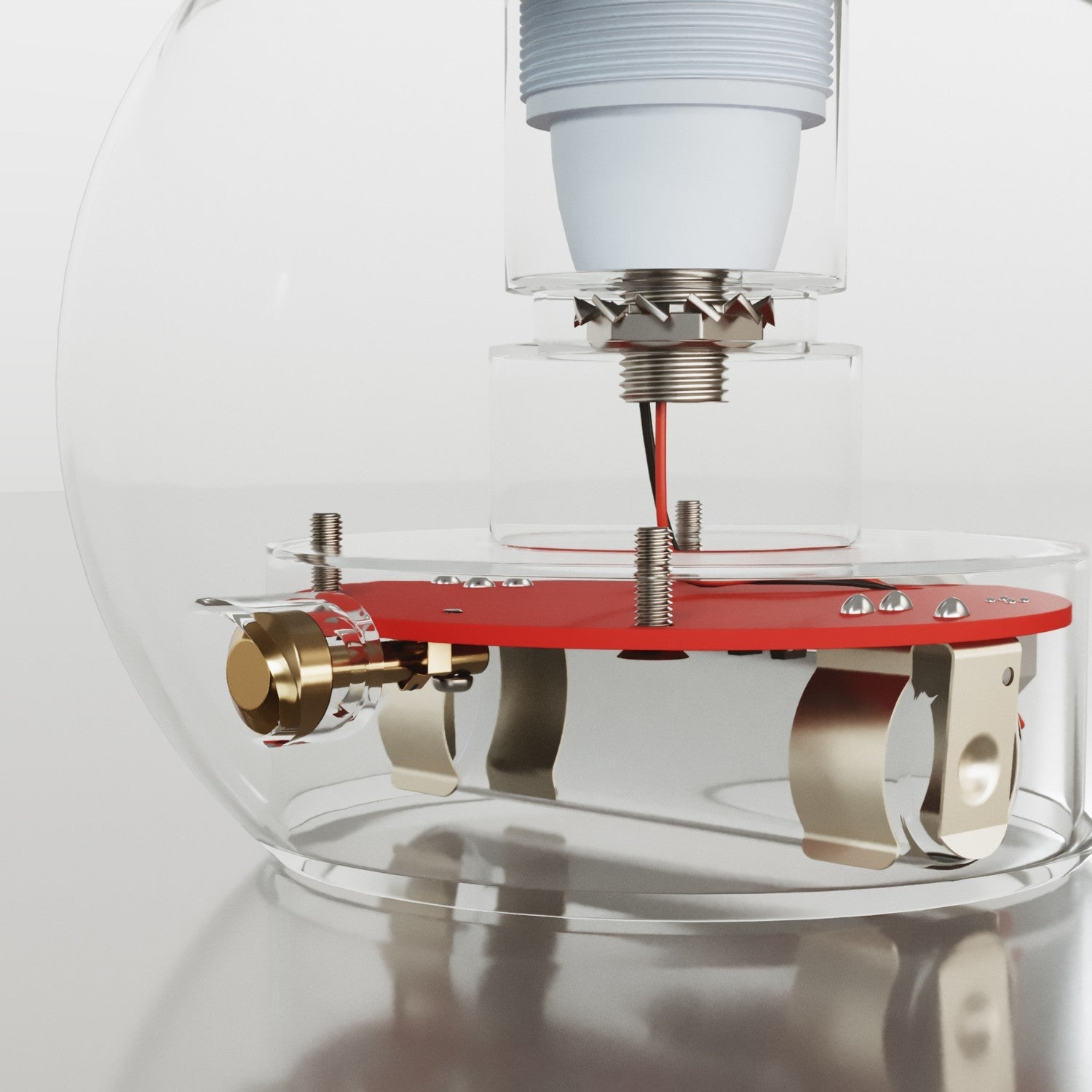 Kit elettronico per lampade a batteria 5V USB-C con portalampada E14 filettato - Bianco