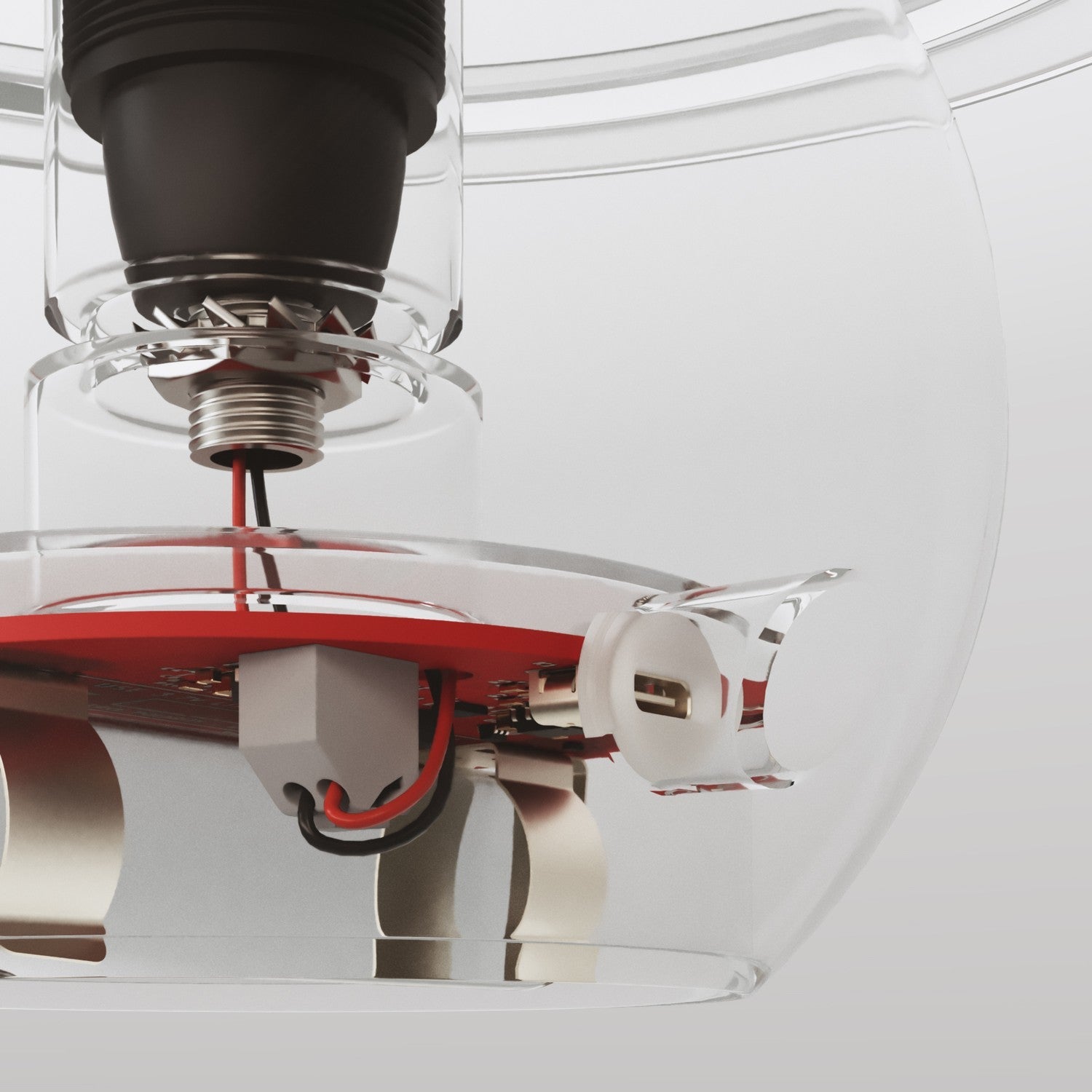 Kit elettronico per lampade a batteria 5V USB-C con portalampada E14 filettato - Nero