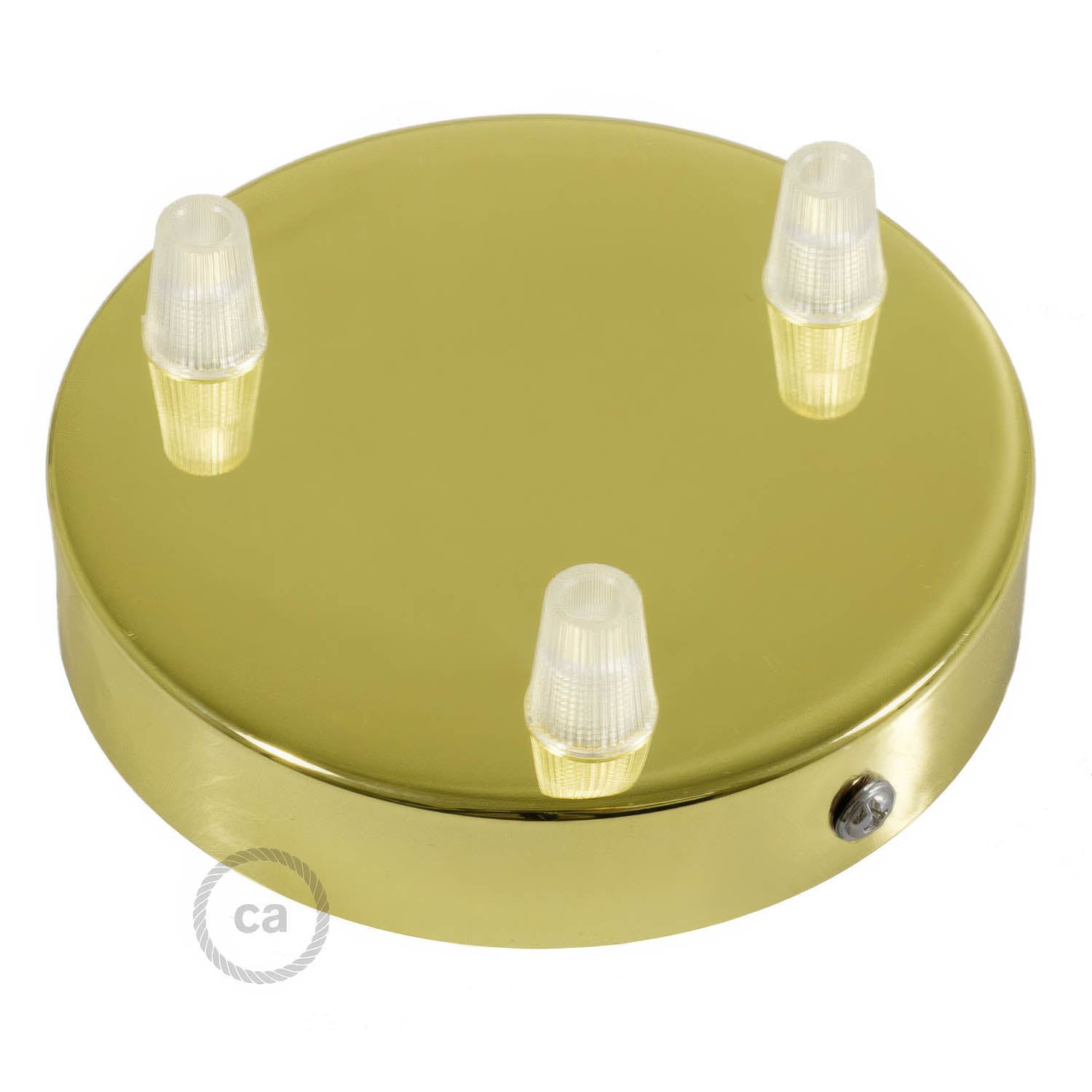 Kit rosone cilindrico in metallo a 3 fori - Ottone Conico