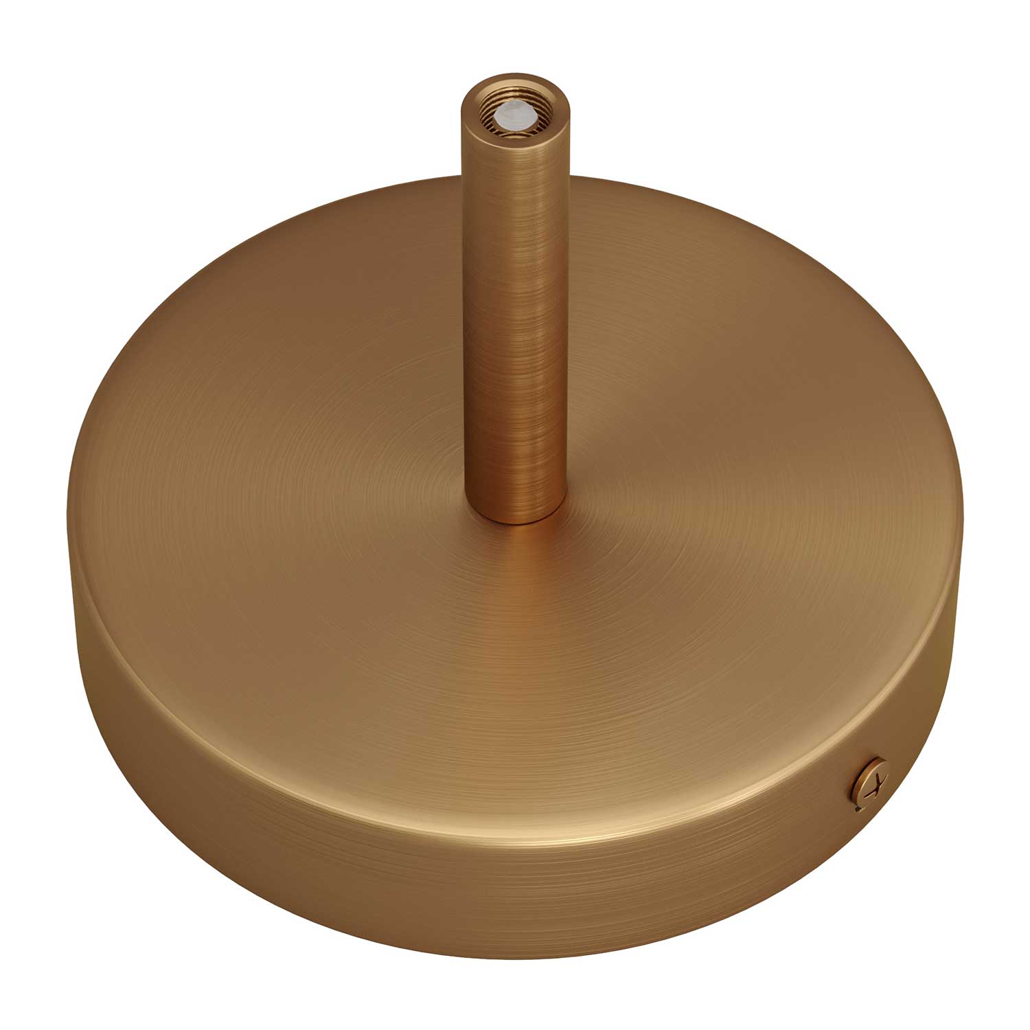 Kit rosone cilindrico in metallo con serracavo da 7 cm - Bronzo satinato