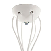 Kit rosone in ceramica a 6 fori - Bianco