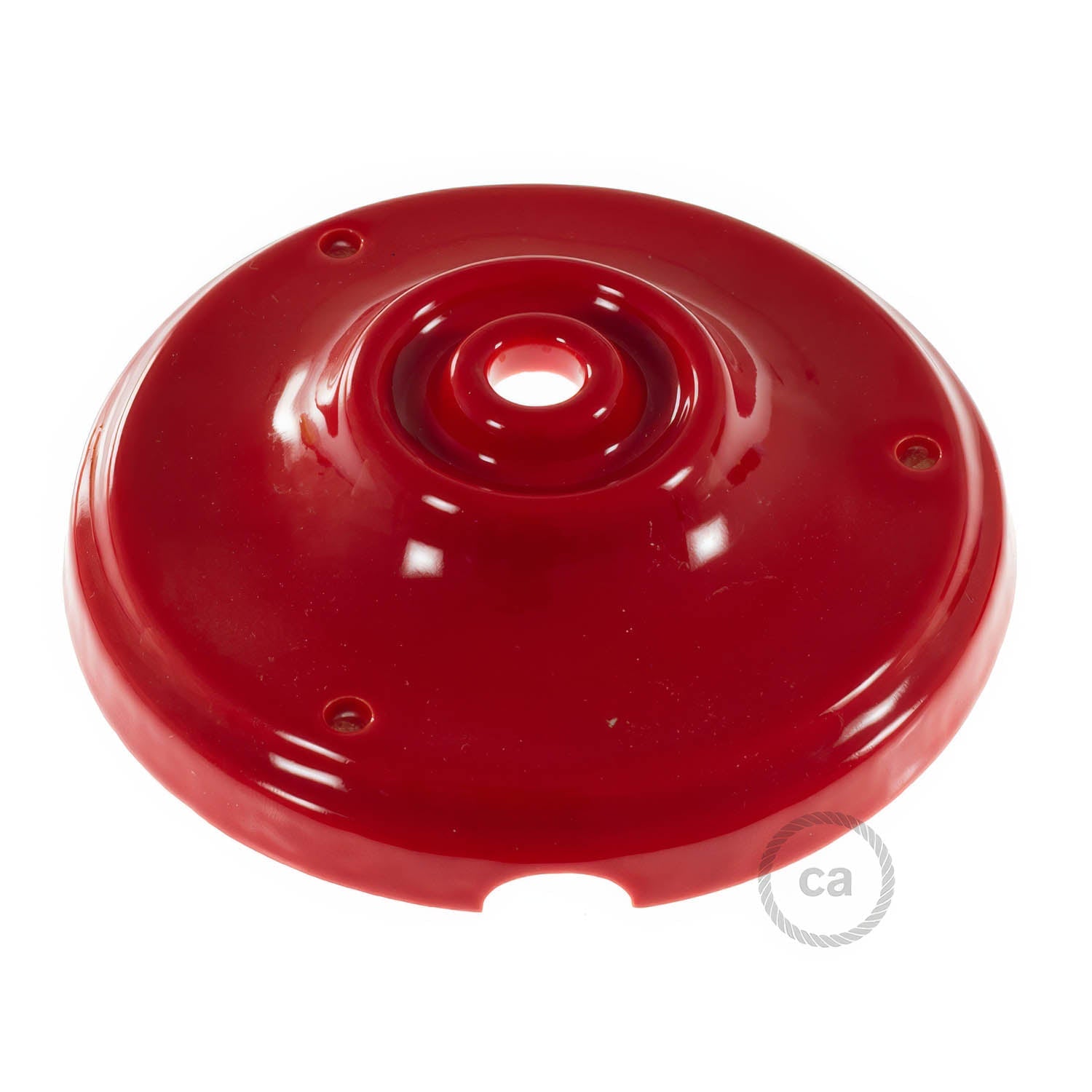 Kit rosone in porcellana - Rosso