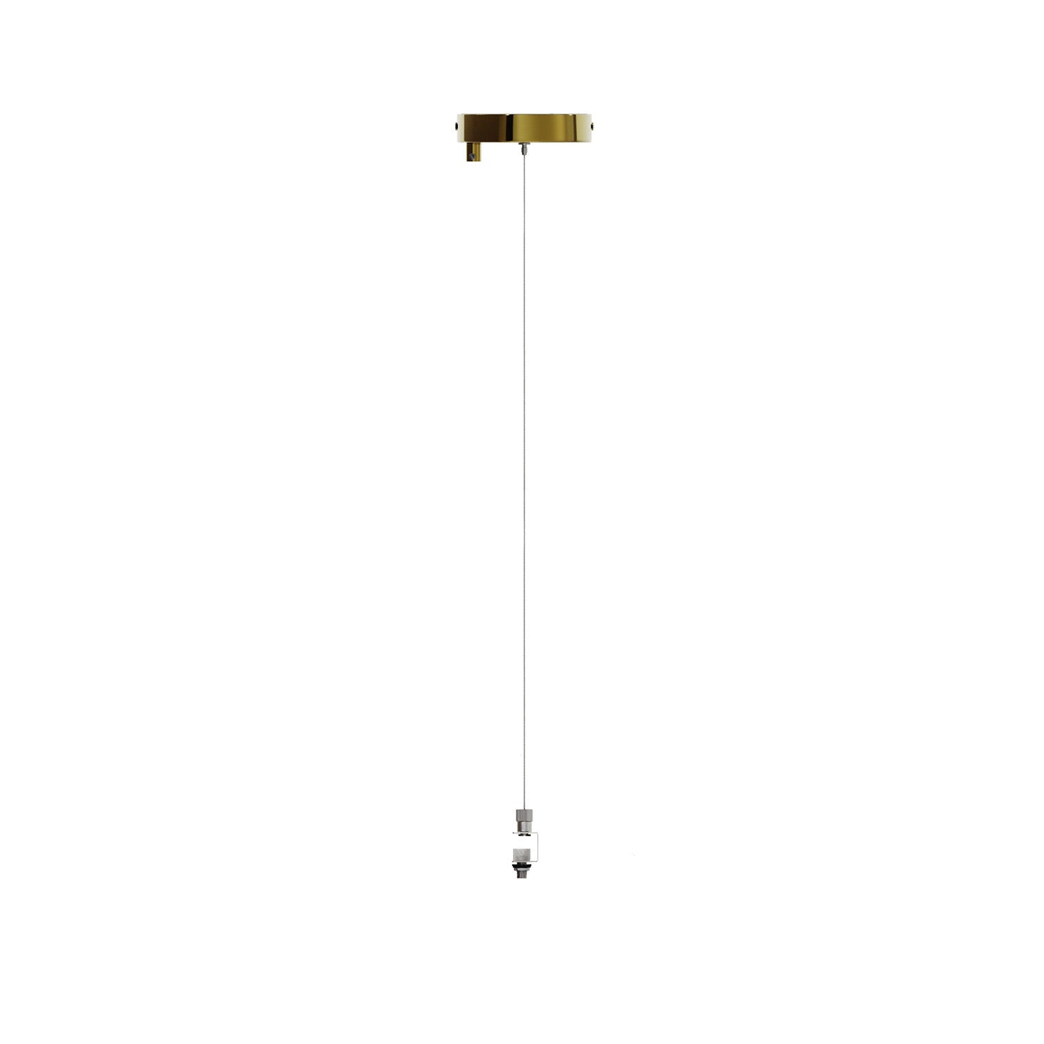 Kit Rosone Ø 120 mm con sospensione in acciaio e bilanciatore millimetrico - Ottone