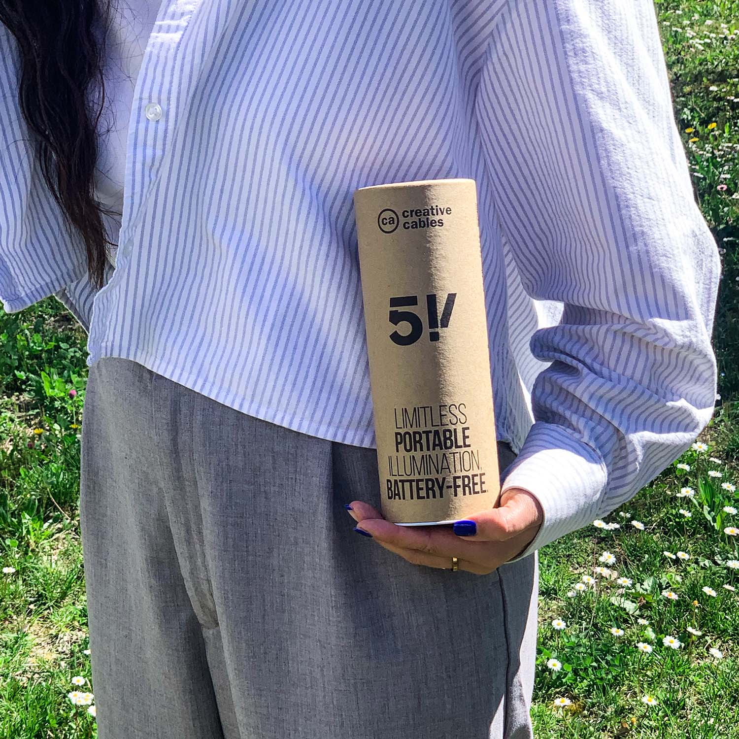 Lampada portatile in confezione regalo SI! a 5 volt - Bianco opaco