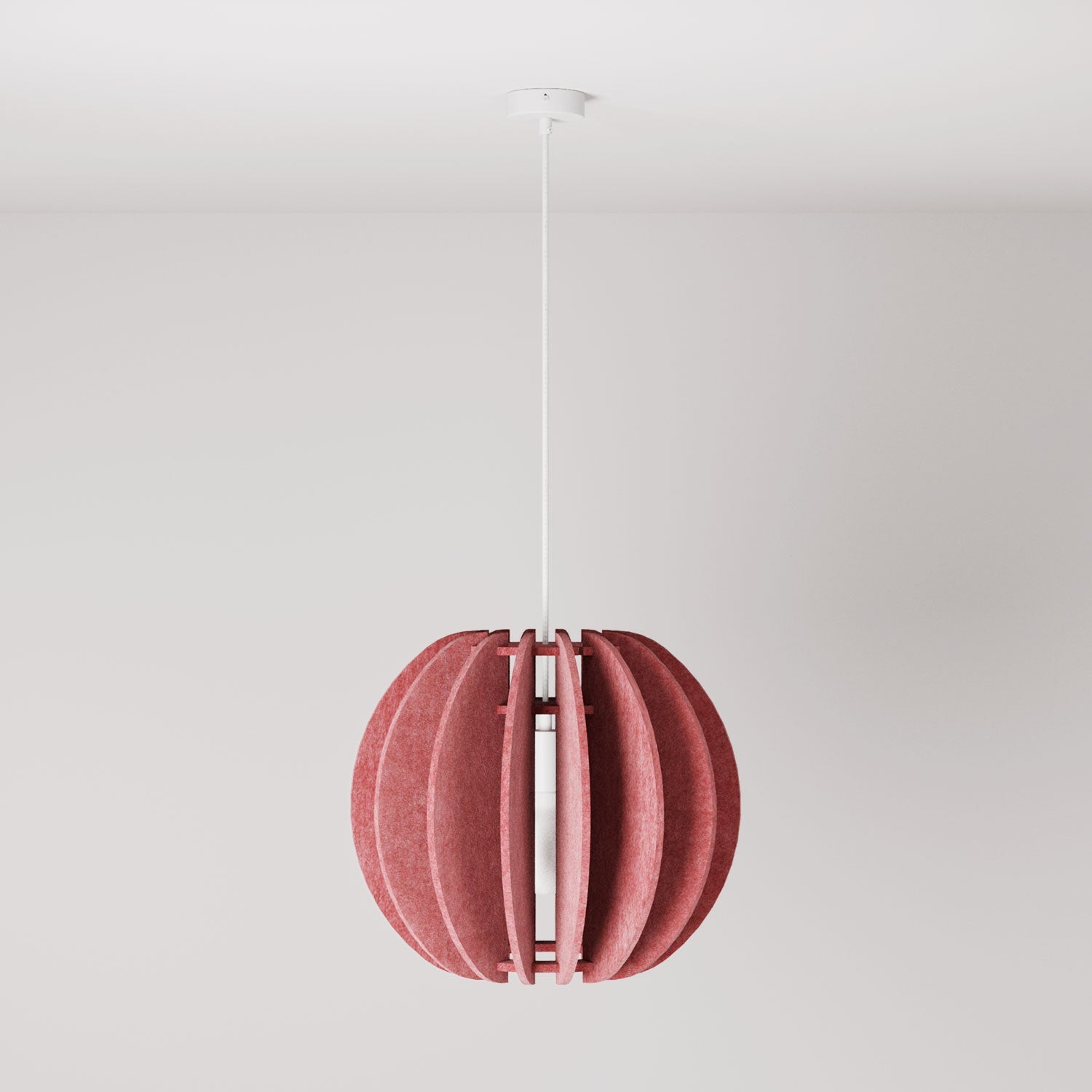 LAMPSHHADE - Pendant Lamp with Elliptical Shade - Rose melange