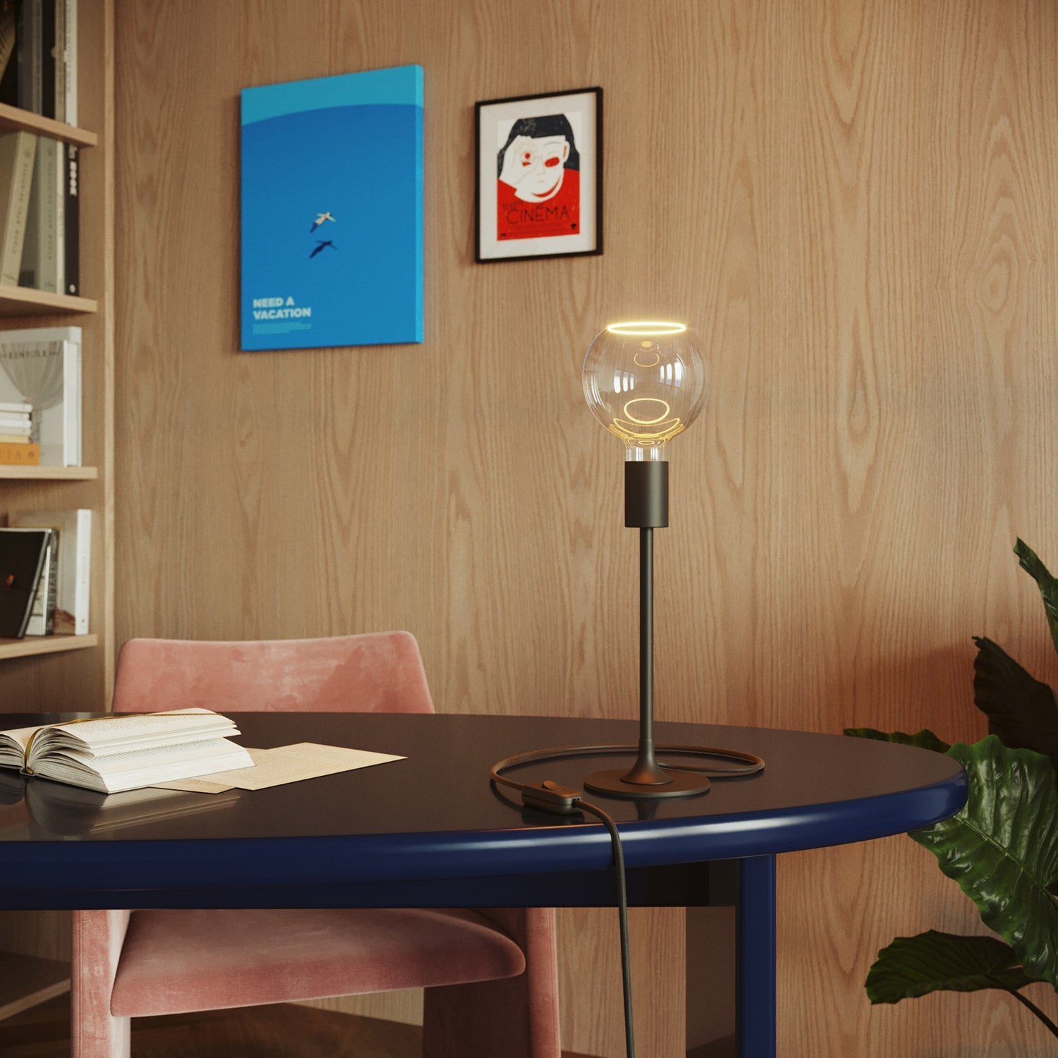 LED Clear Light Bulb Ghost Line CRI 90 G125 4W 300Lm E26 2200K Dimmable - G05