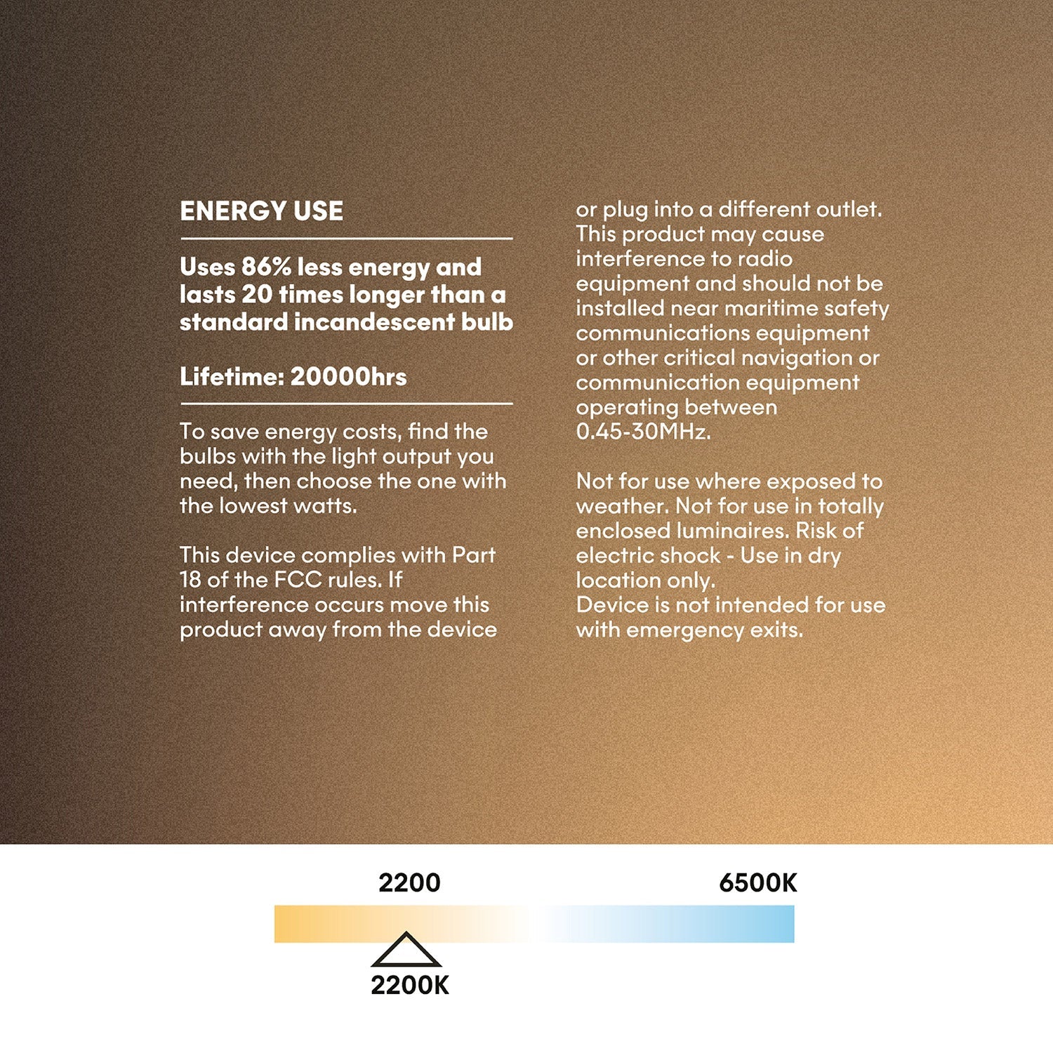 LED Clear Light Bulb Ghost Line CRI 90 Recessed Mini Donut 5,5W 450Lm E26 2200K Dimmable - G03