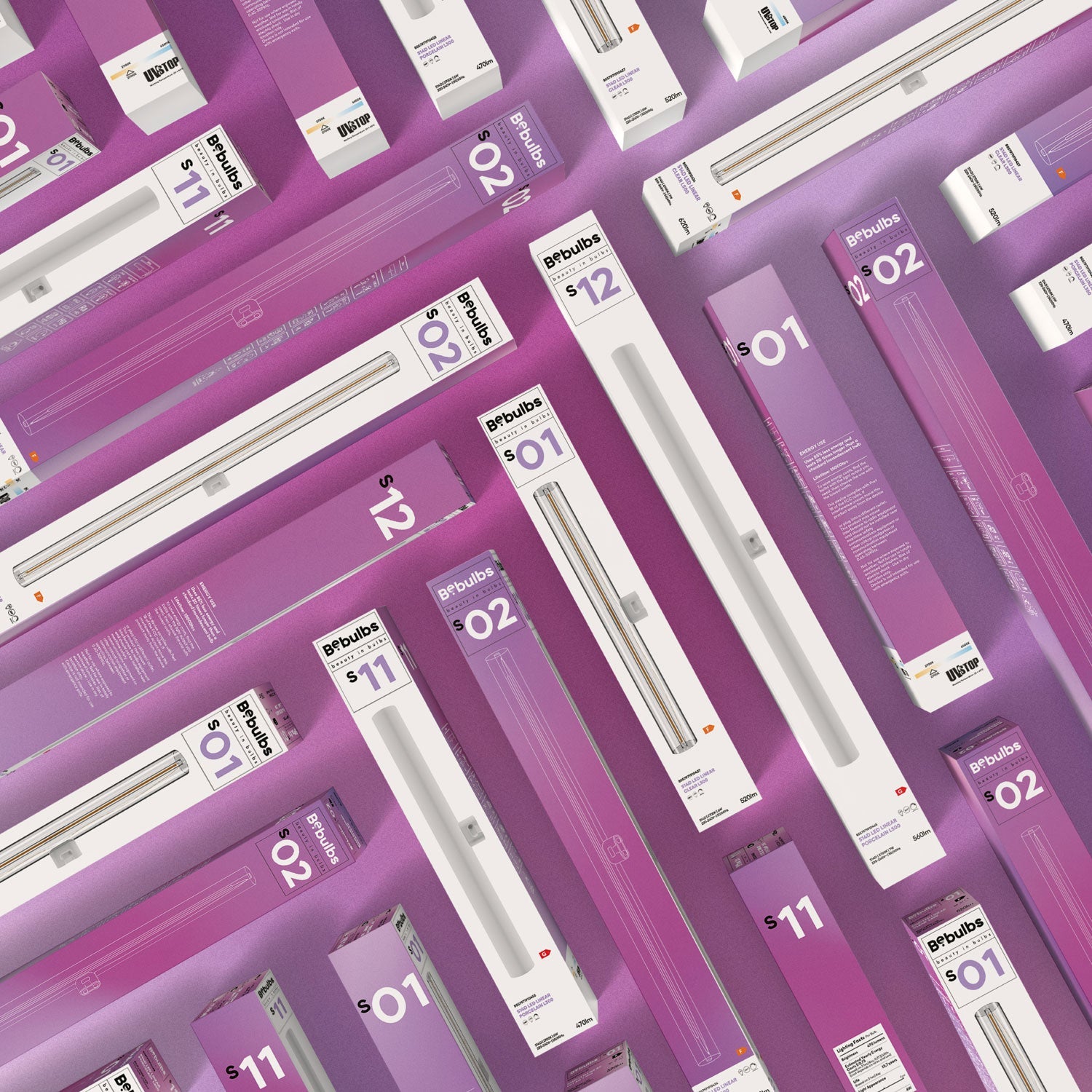 LED Linear Clear S14d Light Bulb CRI 90 - length 300 mm 6W 520Lm 2700K Dimmable - S01