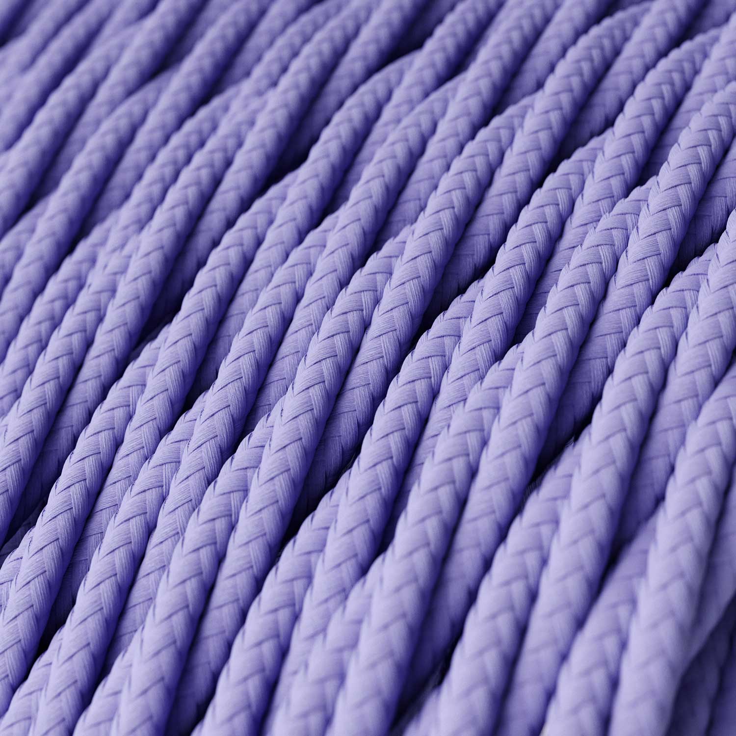 Lilac Rayon covered Twisted electric cable - TM07