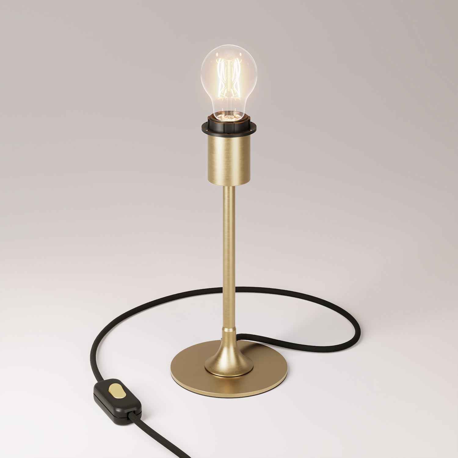MAG-Y metal table lamp with fitting for lampshade - Brushed bronze