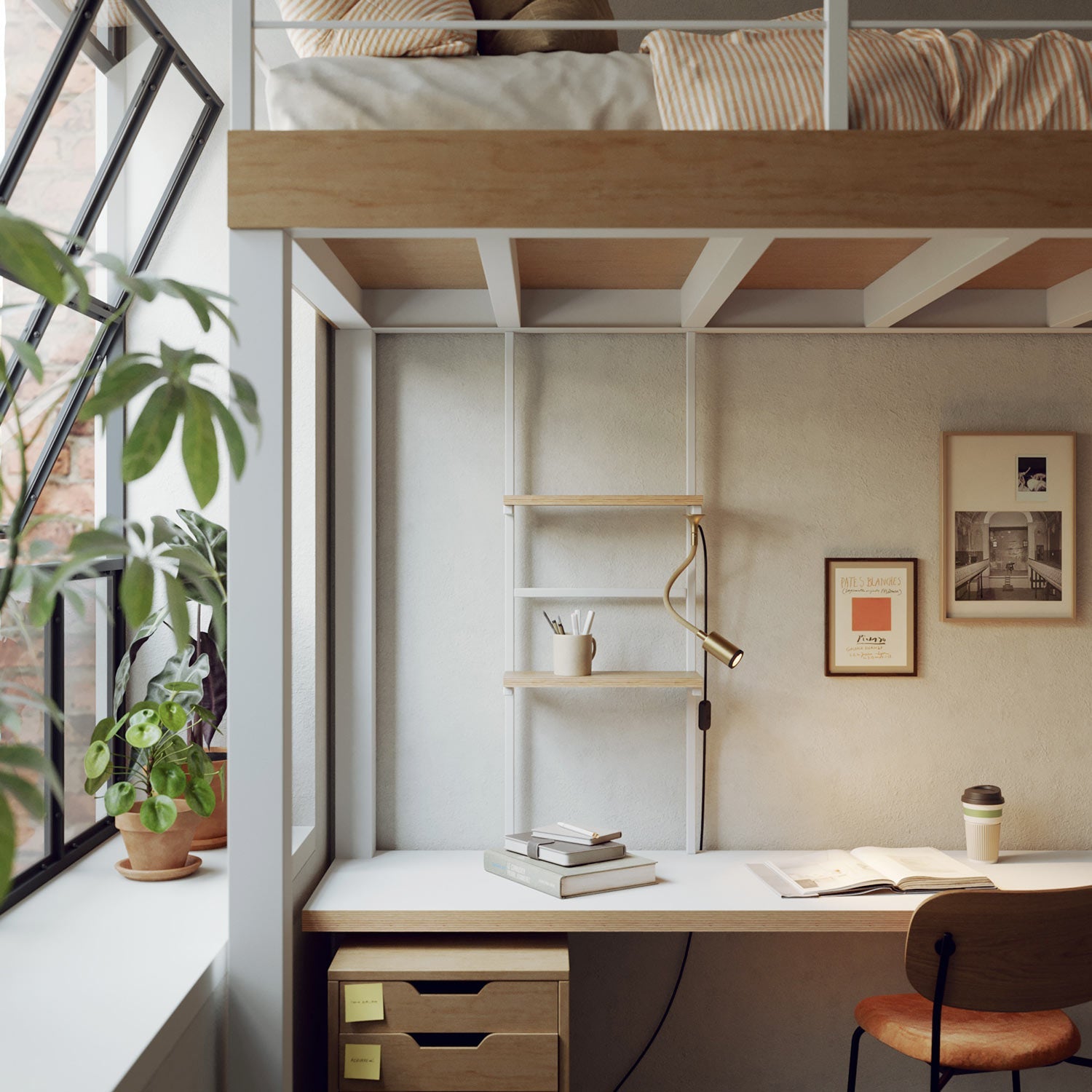 MAG-Y spotlight with adjustable extension - Brushed bronze