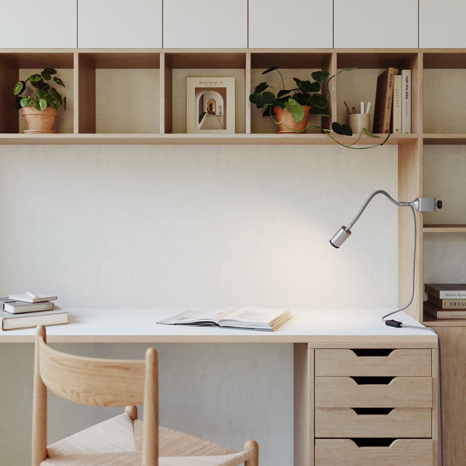 Morsetto da tavolo MAG-Y - Titanio satinato