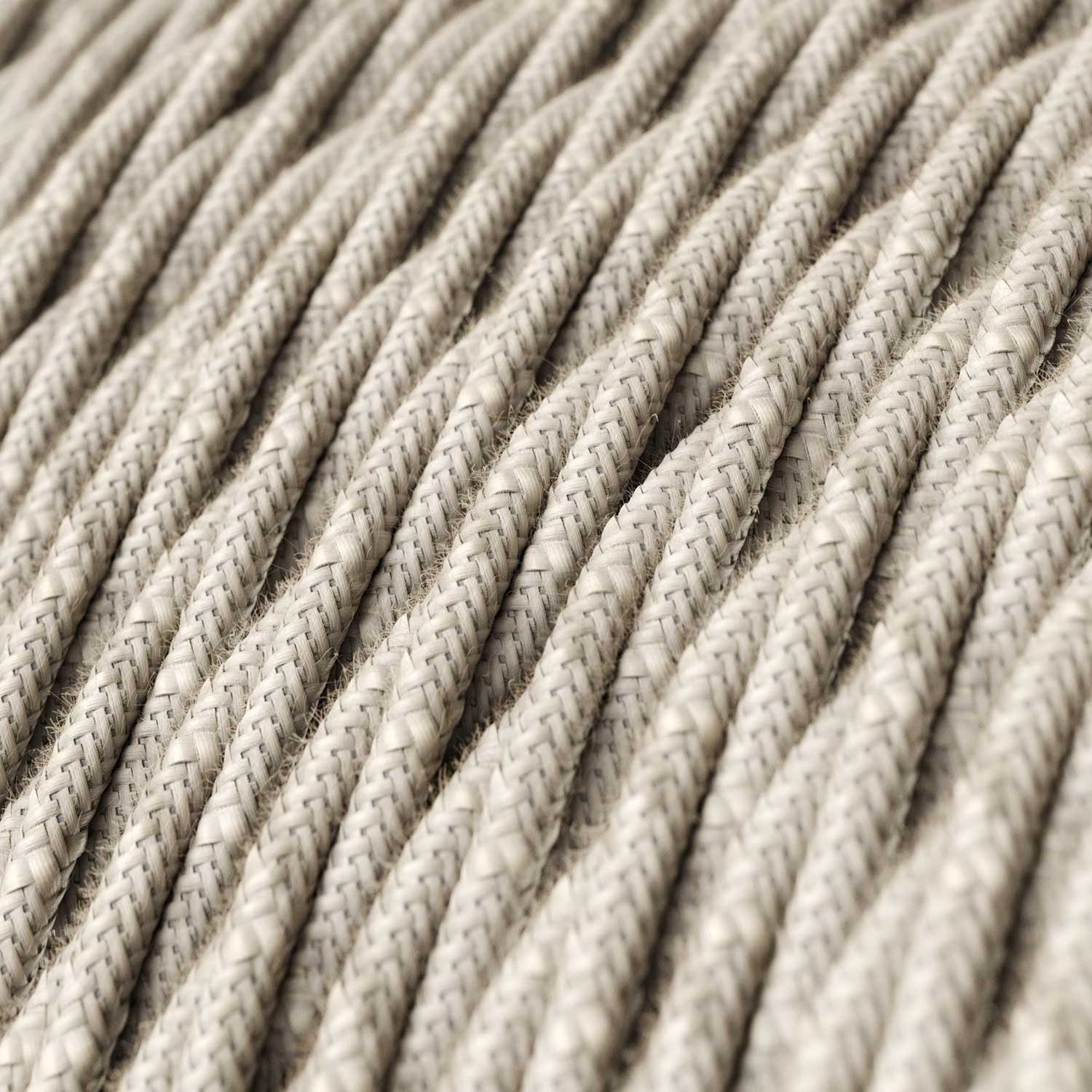 Natural Linen covered Twisted electric cable - TN01