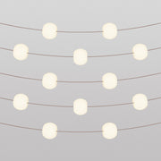 Outdoor 12-Light String Light for wet locations Desert Brown, Power supply with US plug - Marina12 Cherry