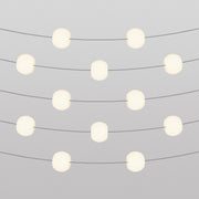 Outdoor 12-Light String Light for wet locations Gray, Power supply with US plug - Marina12 Cherry