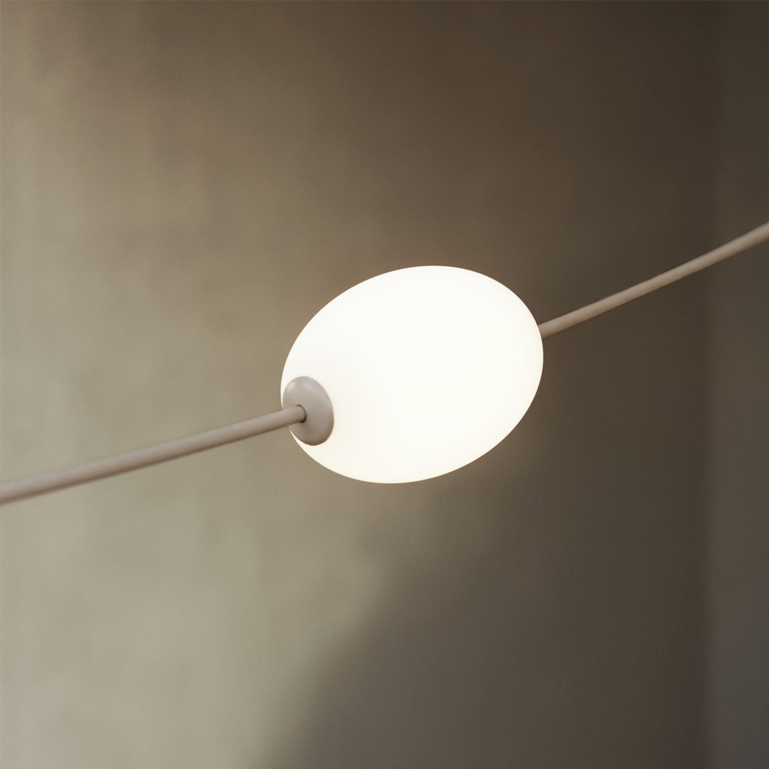 Outdoor 3-Light String Light for wet locations Desert Brown, Power supply with US plug - Marina3