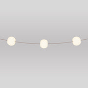 Outdoor 3-Light String Light for wet locations Desert Brown, Power supply with US plug - Marina3 Cherry