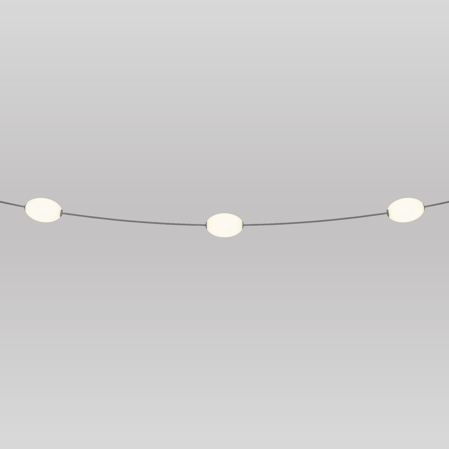 Outdoor 3-Light String Light for wet locations Gray, Power supply with US plug - Marina3