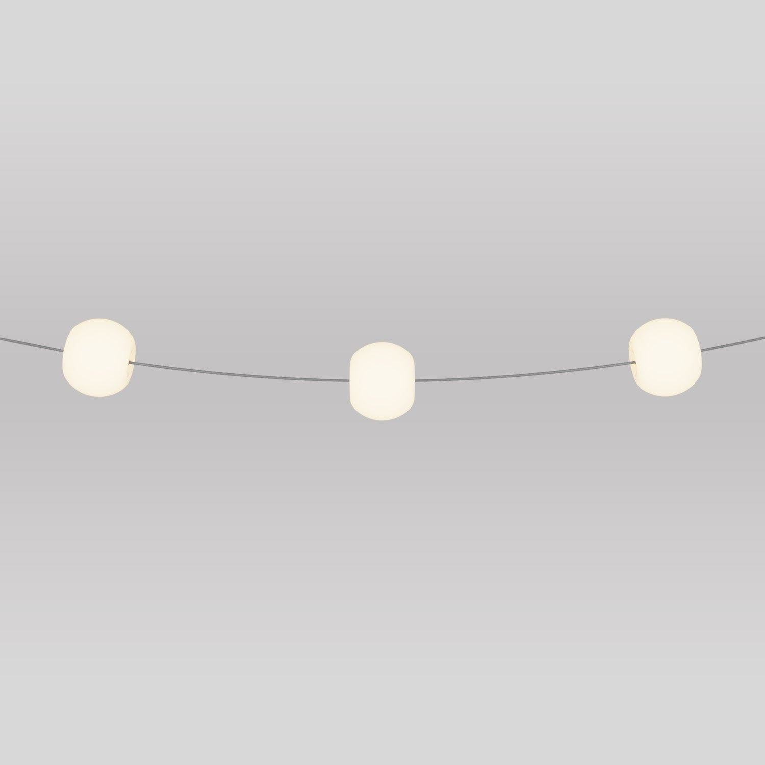 Outdoor 3-Light String Light for wet locations Gray, Power supply with US plug - Marina3 Cherry