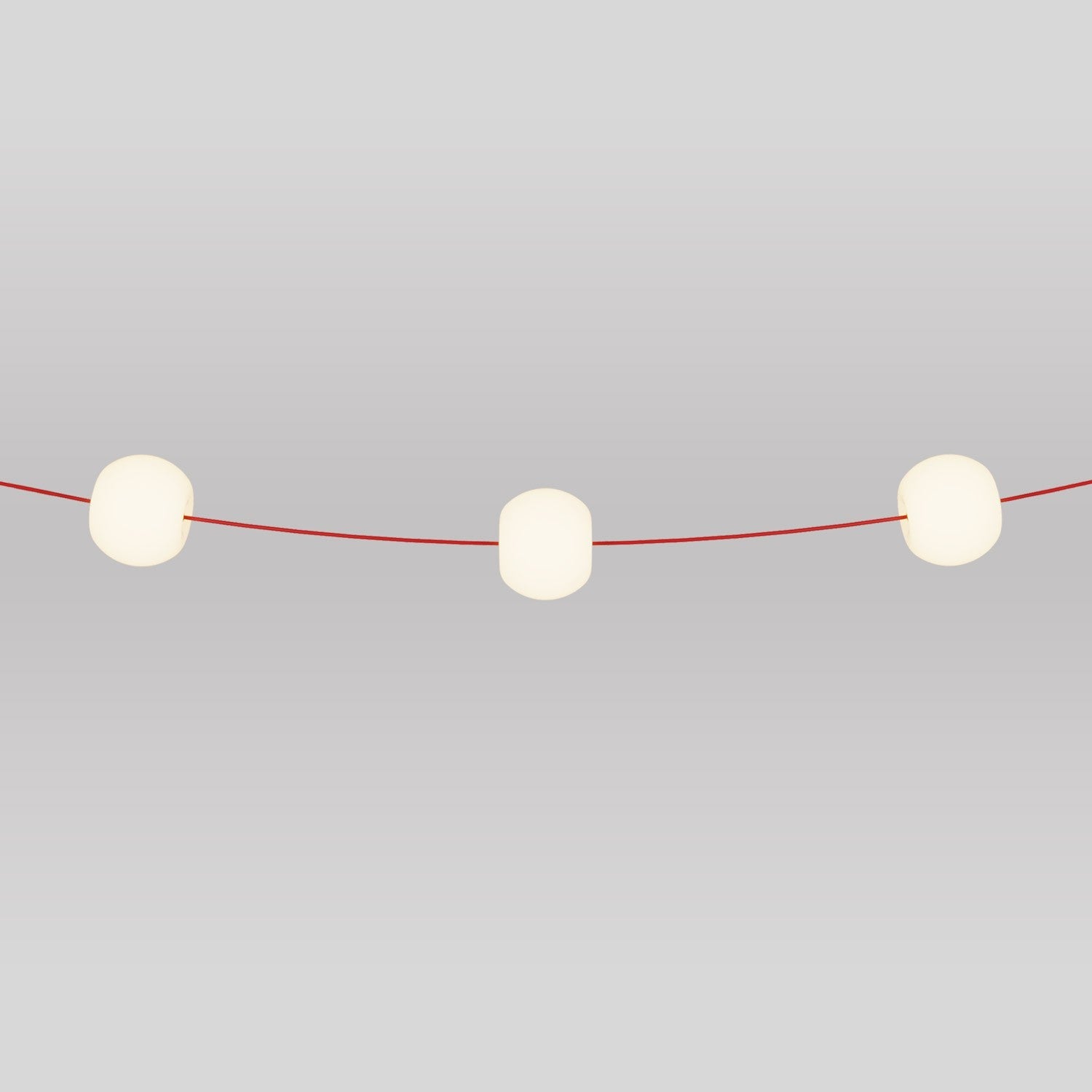 Outdoor 3-Light String Light for wet locations Starfish Red, Power supply with US plug - Marina3 Cherry