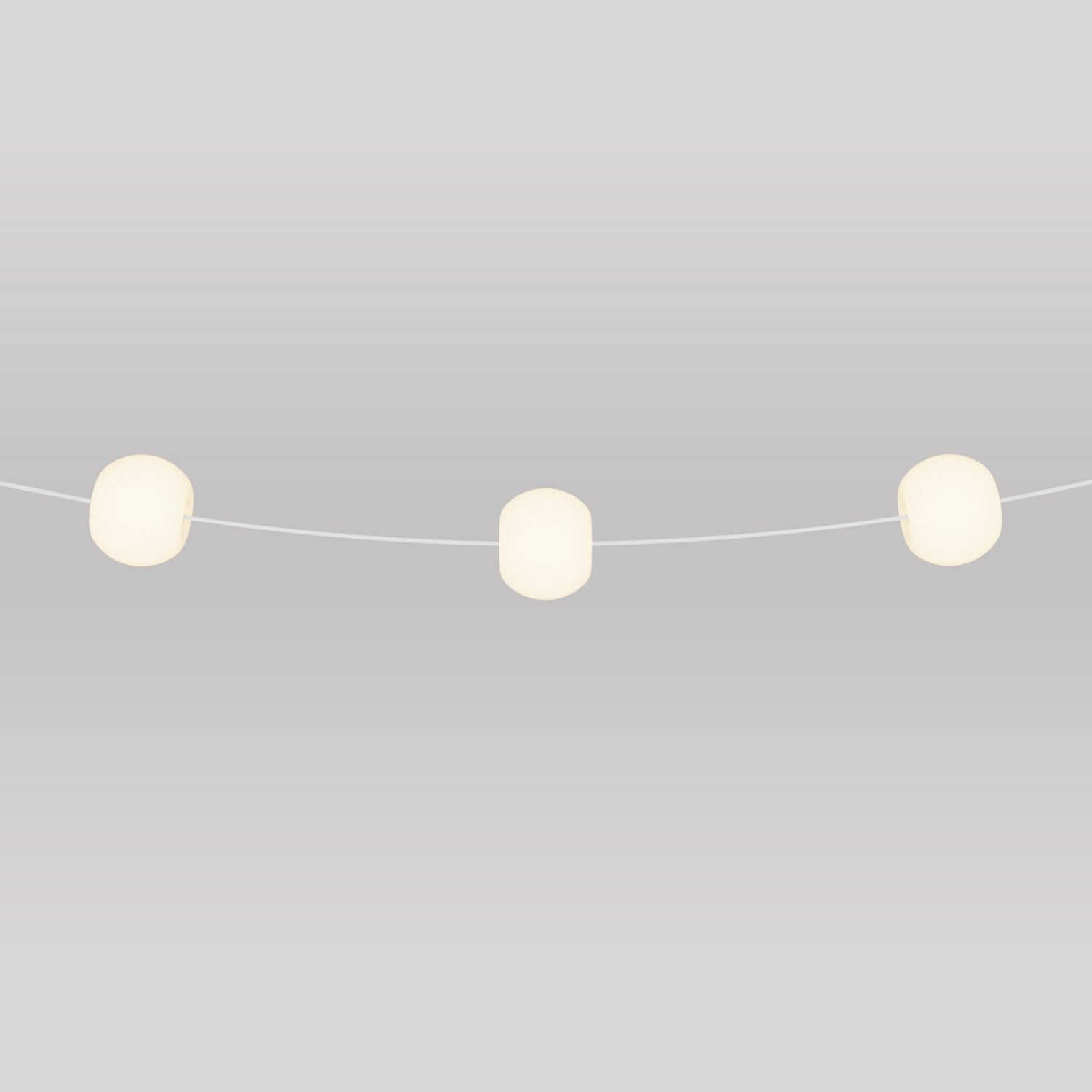 Outdoor 3-Light String Light for wet locations White Sand, Power supply with US plug - Marina3 Cherry