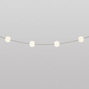 Outdoor 4-Light String Light for wet locations Olive Green, Power supply with US plug - Marina4 Cherry 70 cm