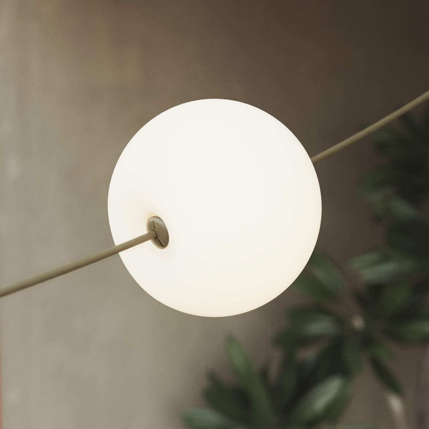 Outdoor 4-Light String Light for wet locations Olive Green, Power supply with US plug - Marina4 Cherry 70 cm