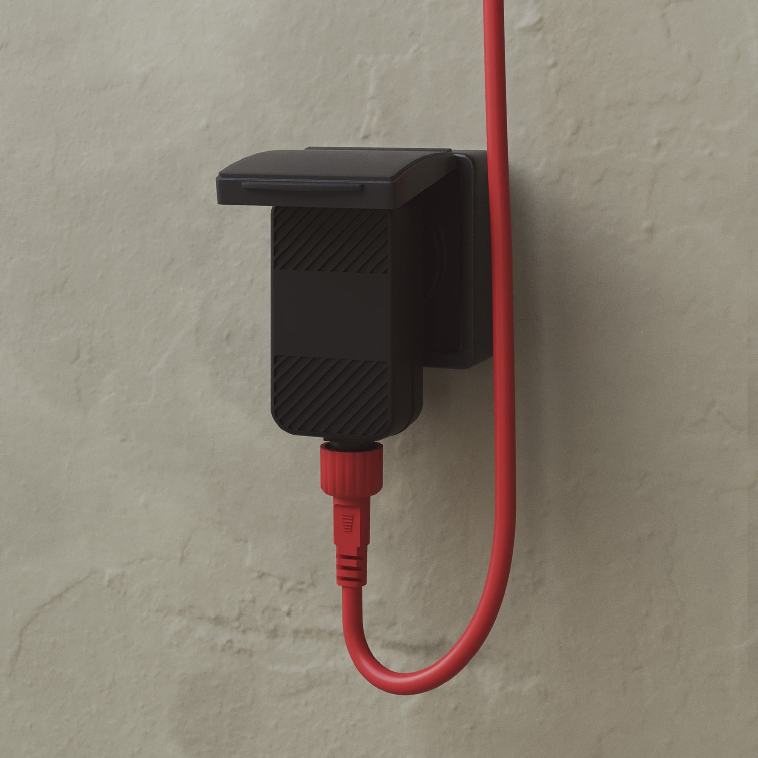 Outdoor 4-Light String Light for wet locations Starfish Red, Power supply with US plug - Marina4 Cherry 70 cm